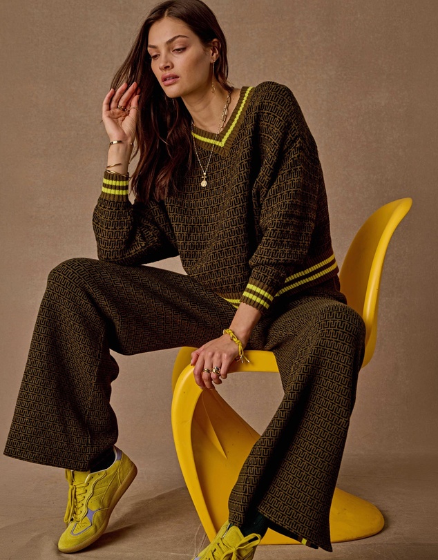 The Upside - Castilla Clementine Knit Crew Jumper