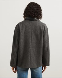 Atmos&Here - Sofia Herringbone Boxy Jacket