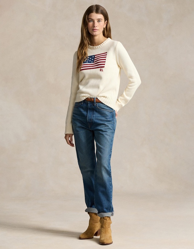 Polo Ralph Lauren - Flag Cotton Crewneck Sweater