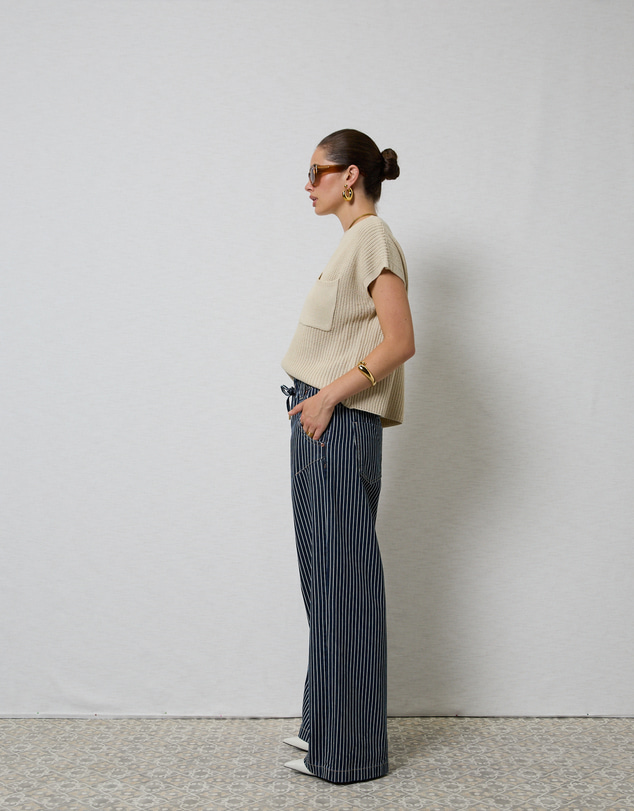 DRICOPER DENIM - Alora Stripe Denim Loose Pants
