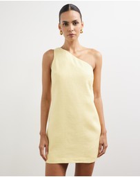 Revibe - Repaired Lover Alora One Shoulder Mini Dress - AU 12
