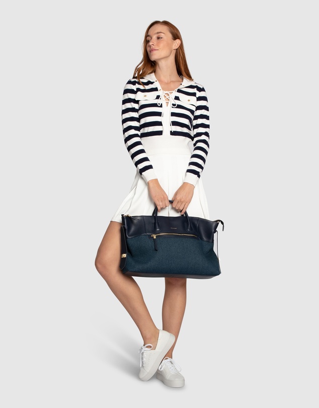 Belle & Bloom - Sail Away Striped Knit Top