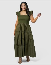 Sunday In The City - Electric Avenue Midi Dress
