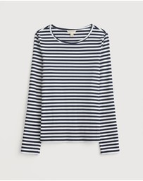 Seasalt - Seasalt Cornwall Navy Gorse Lane Rib Top