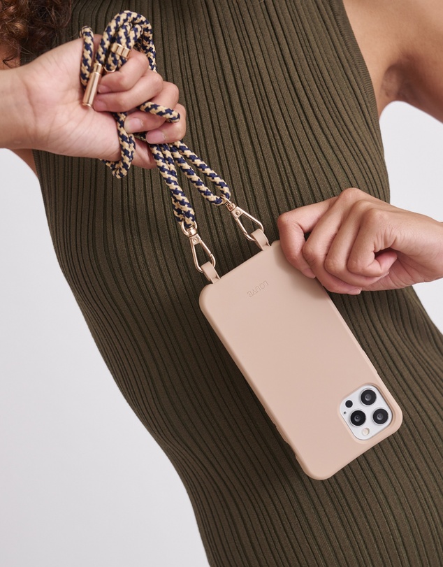 LOUVE COLLECTION - Desert Sand Phone Case + Summer in Santorini Strap