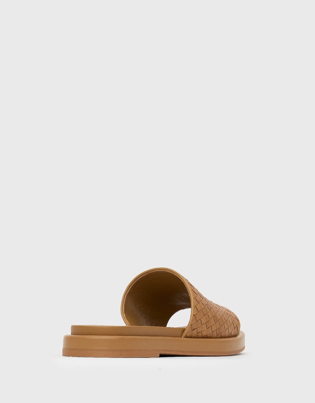 Betts - Bobbie Leather Woven Slides
