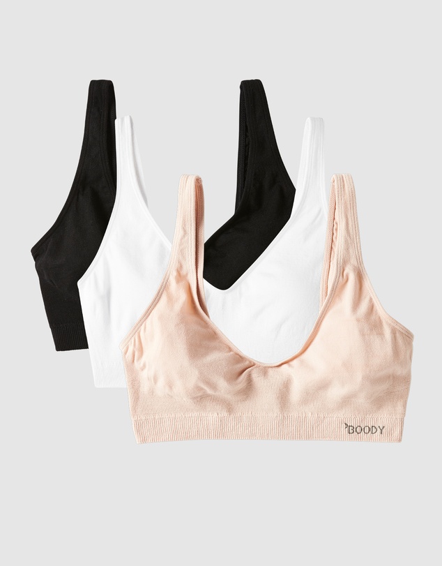 Boody - Boody 3-Pack Shaper Crop Bra