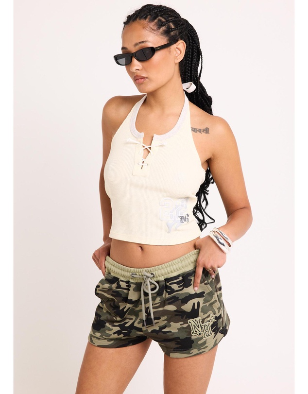 Neon Hart - Waffle Halter Top