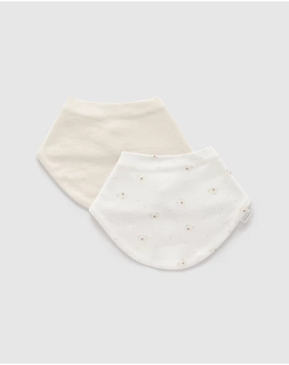 Purebaby - 2 Pack Essential Dribble Bib-Babies