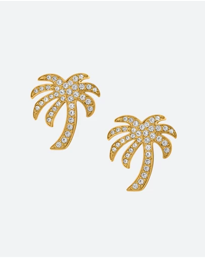 Palm Angels - Segno GP Studded Palm Earrings