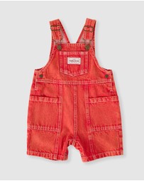 Goldie + Ace - James Vintage Washed Denim Pocket Overalls - Babies-Kids