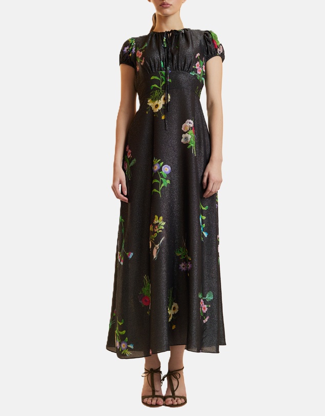 Cynthia Rowley - Printed Lurex Midi Dress