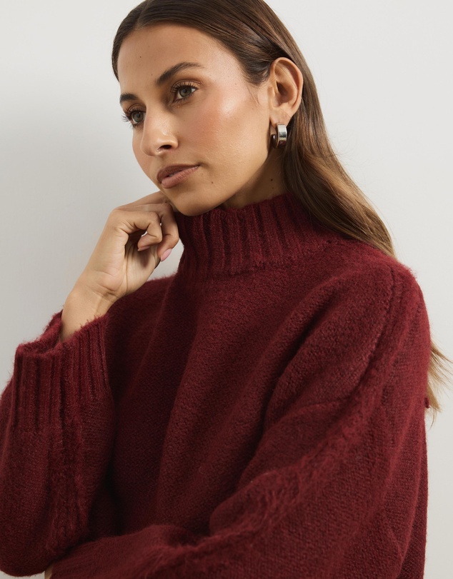 Atmos&Here - Charll Funnel Neck Knit Jumper