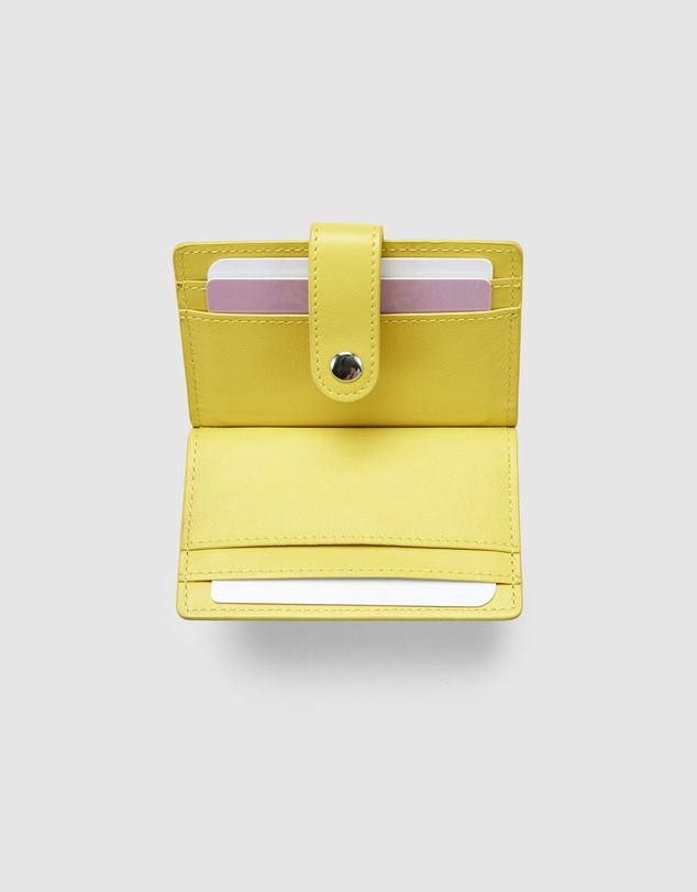 Globite - Leather RFID Card Holder Snap Button