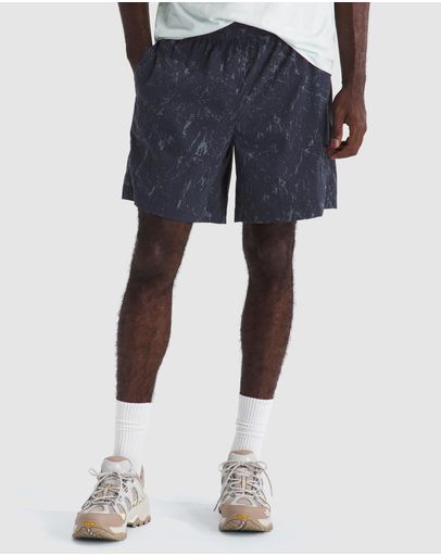 Summit Navy Rock Texture Print