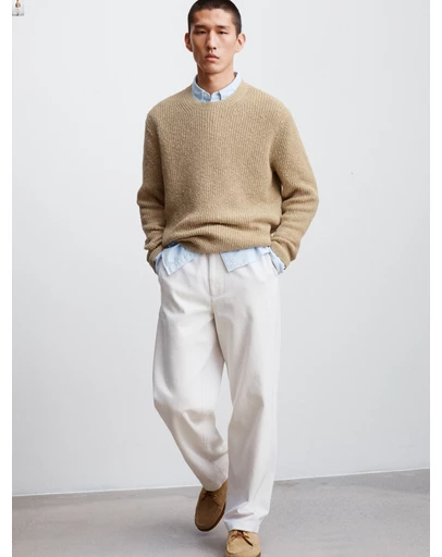 ARKET - Loose Cotton Linen Trousers