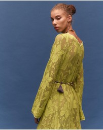 KINGA CSILLA - Nova Lace Cherry Maxi Dress