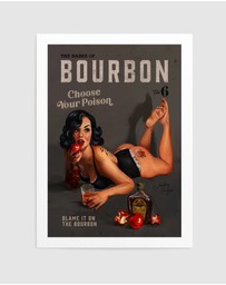 Olive et Oriel - Babes Of Bourbon Vol 6 Choose Your Poison Sexy Pinup by The Whiskey Ginger Art Print