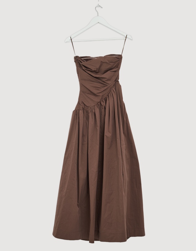 Revibe - Repaired AERE Kiera Strapless Midi Dress - AU 6