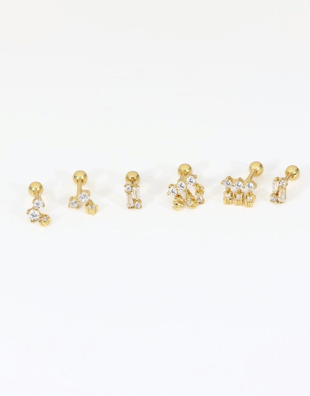 Jackie Mack - Lyra Constellation Barbell Studs Set