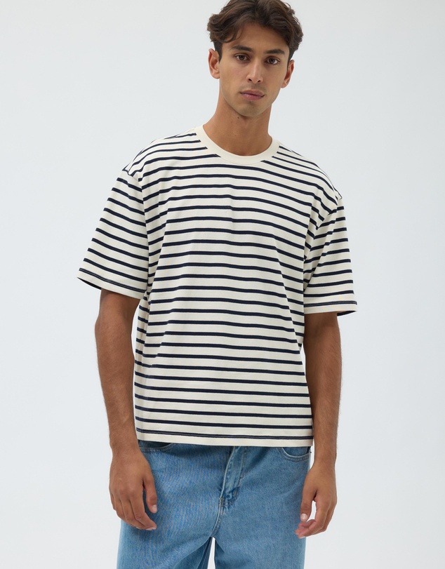 AERE - Heavyweight Stripe SS Tee