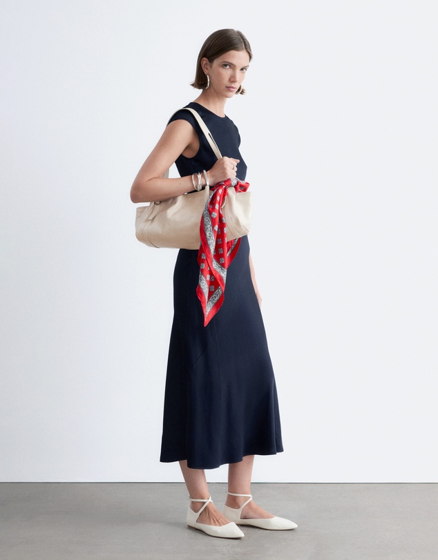 & Other Stories - Fitted Satin Maxi Dress