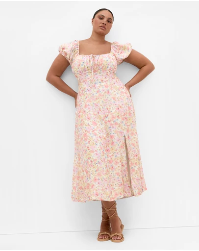 City Chic - Amalie Print Maxi Dress