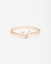 Lovisa - Gold Plated Dainty Rectangle Ring Pack