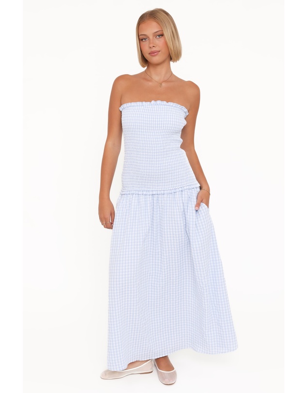 Petal & Pup - Parkway Maxi Dress - Blue Gingham