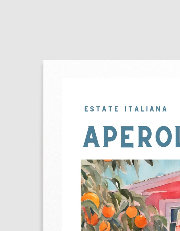Olive et Oriel - Aperol Spritz by Ohkimiko Art Print