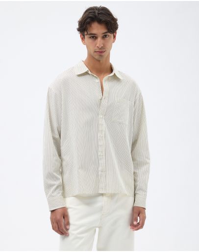 Neutral & Brown Stripe