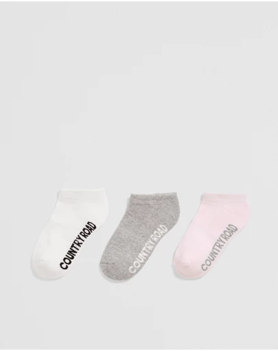 Country Road - Organically Grown Cotton Blend Cushion Sock Pack Of 3