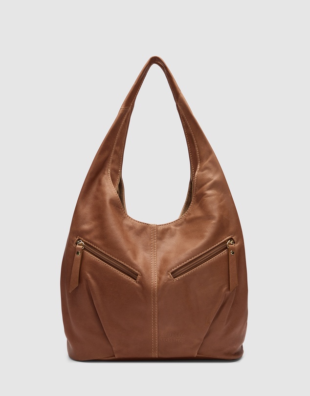 Florence - Catalina Brown Hobo Bag