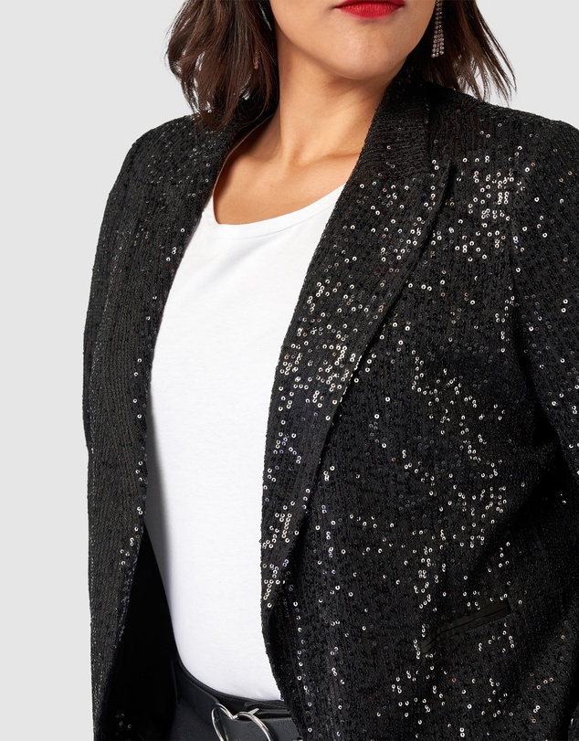 Pink Dusk by Curve Project - All Day & Night Sequin Jacket