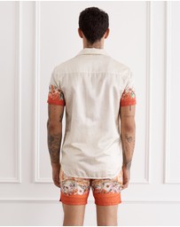 Aqua Blu Australia - Bouquet Jean Short Sleeve Shirt