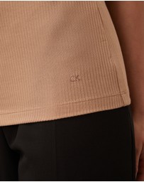 Calvin Klein - Fitted Ribbed Tank Top