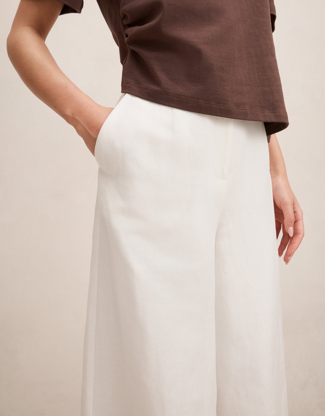 Forever New - Matilda Linen Blend Wide Leg Pants