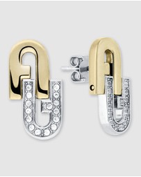 Furla - Furla Arch Double Gold Tone Earrings