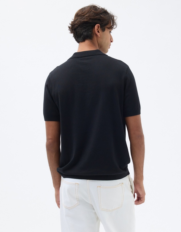 AERE - Cotton Cashmere Blend Relaxed Polo