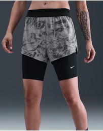 Nike - Swift Mid-Rise 2-In-1 Reflective Running Shorts