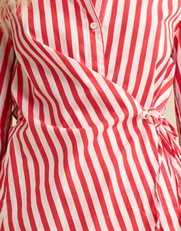 MVN - Stripe Tie Up Shirt