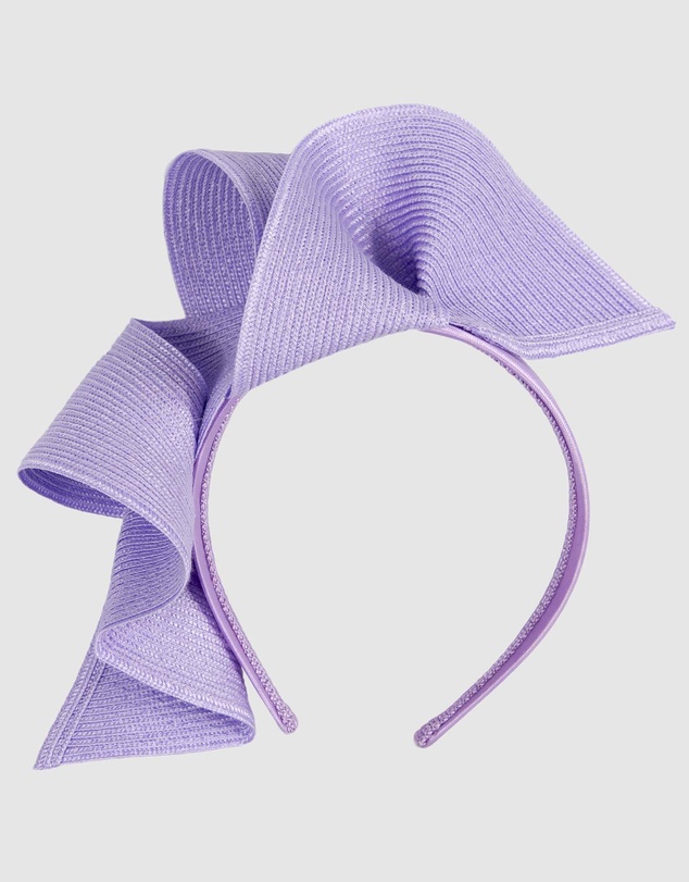 Max Alexander - Large Wavy Lilac Racing Fascinator