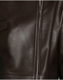Belle & Bloom - Desert Moon Leather Bomber Jacket