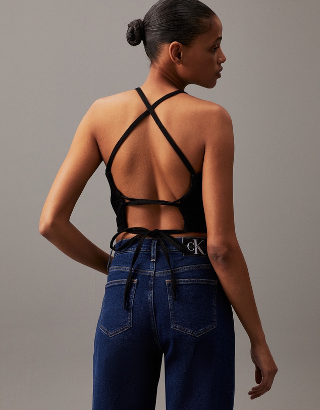 Calvin Klein Jeans - Tie Back Denim Top