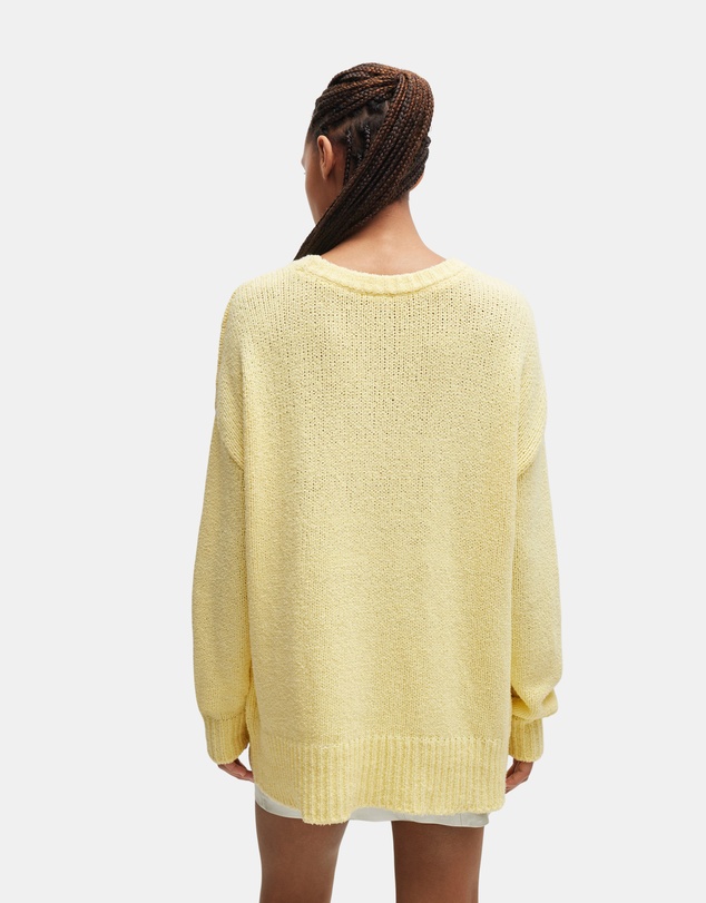 HUGO - Cotton Oversized Logo Sweater