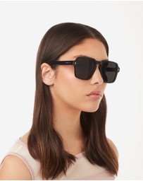Hawkers Co - HAWKERS - Polarized Black Dark LASH Sunglasses for Men and Women UV400