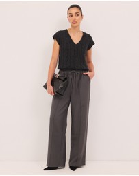 Calli - Hayes Wide Leg Drawstring Pants