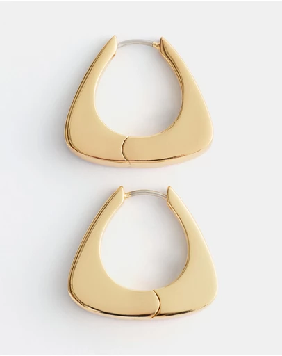 & Other Stories - Chunky Triangle Hoop Earrings