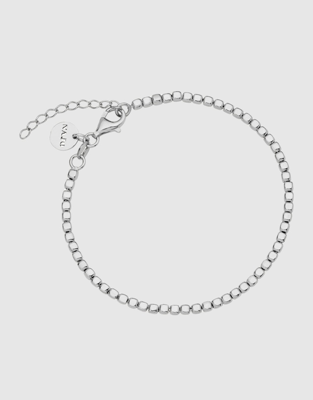 Najo - Quadrille Silver Bracelet (18.5cm+ext)