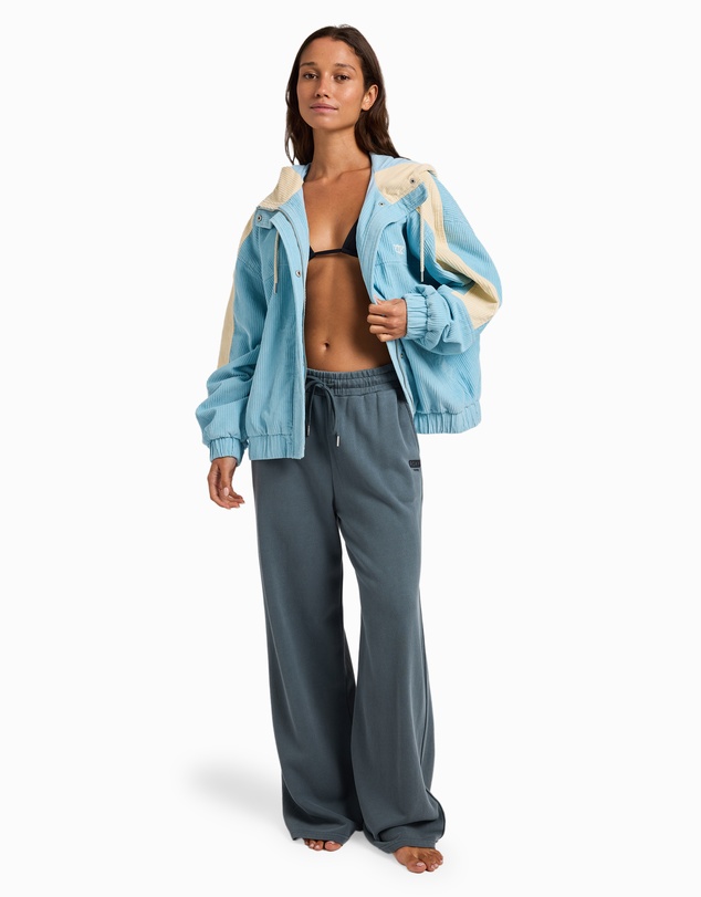 Roxy - Womens Duo Cord Zip Up Hoodie Jacket